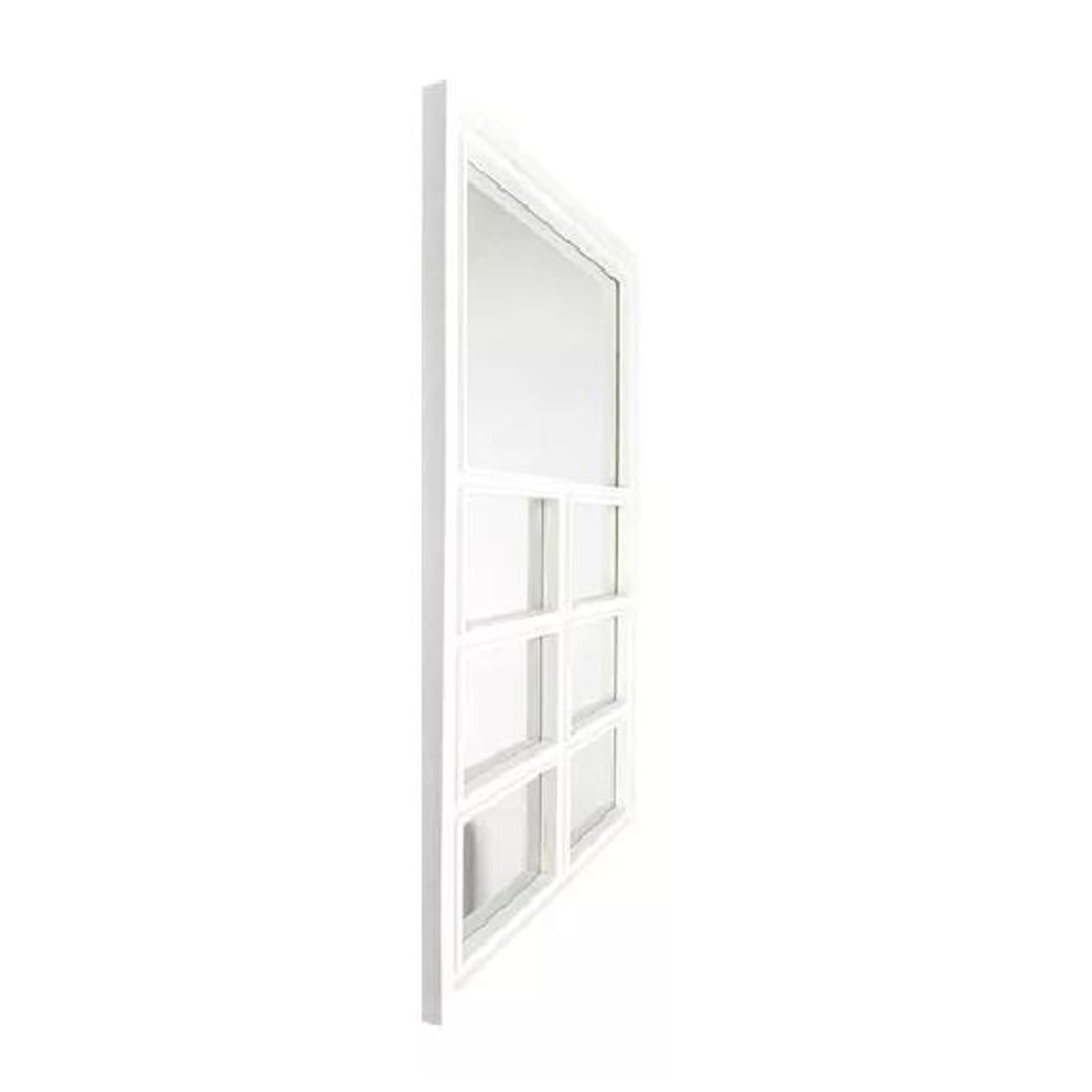 GENERICO - Espejo Tipo Ventana Blanco 58x37cm