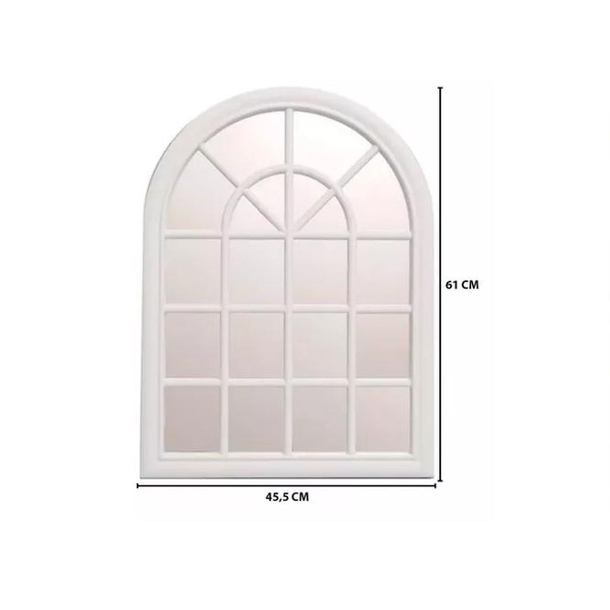 GENERICO - Marco Espejo Decorativo Clásico Forma de Ventana Vintage