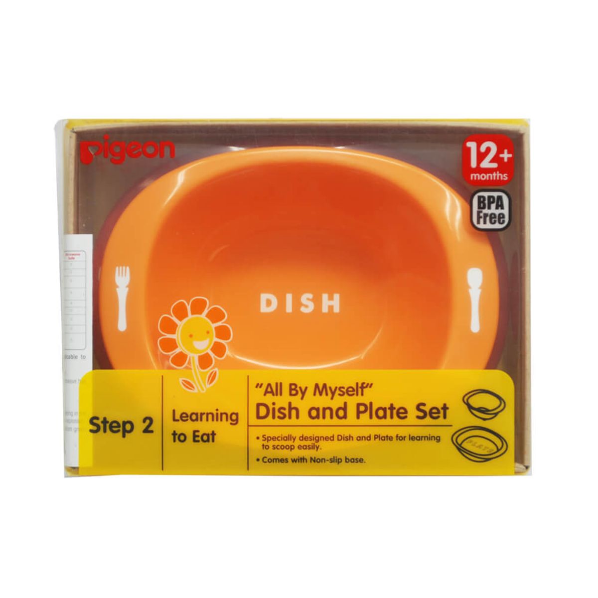 PIGEON - Set Fuente Y Plato De Aprendizaje  Paso