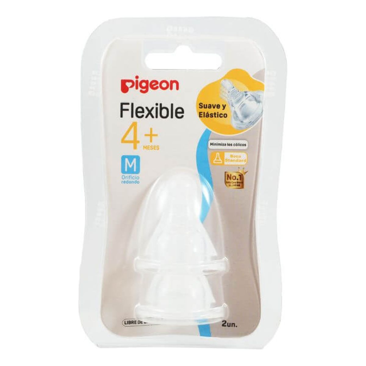 PIGEON - Tetina Biberón Pigeon, Boca Standard Talla M