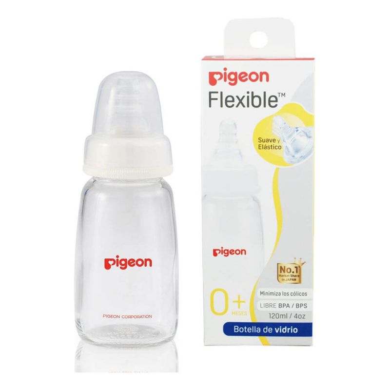 PIGEON - Biberón Pigeon Boca Standard vidrio 120 Ml