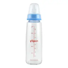 PIGEON - Biberón Boca Standard (vidrio) 240 Ml Azul