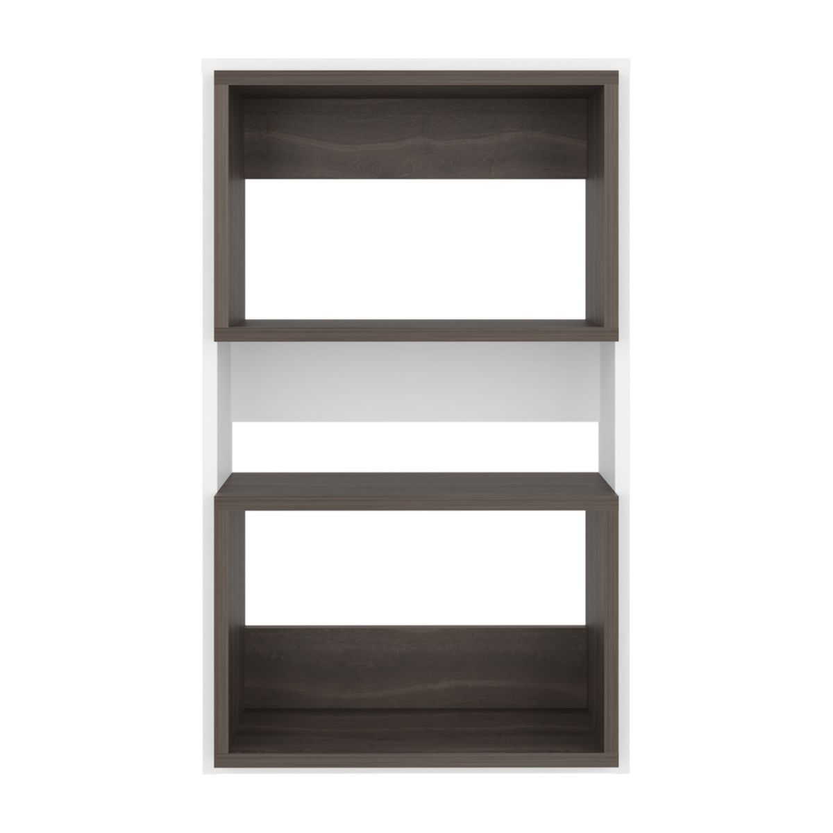 FMFURNITURE - Mueble Auxilar Muro Baño Eco Blanco Y Café