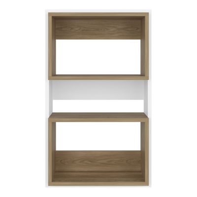 Imagen 2 del producto Mueble Auxilar Muro Baño Eco Blanco Y Café Claro