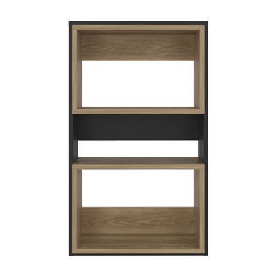 Imagen 2 del producto Mueble Auxilar Muro Baño Eco Negro Y Café Claro
