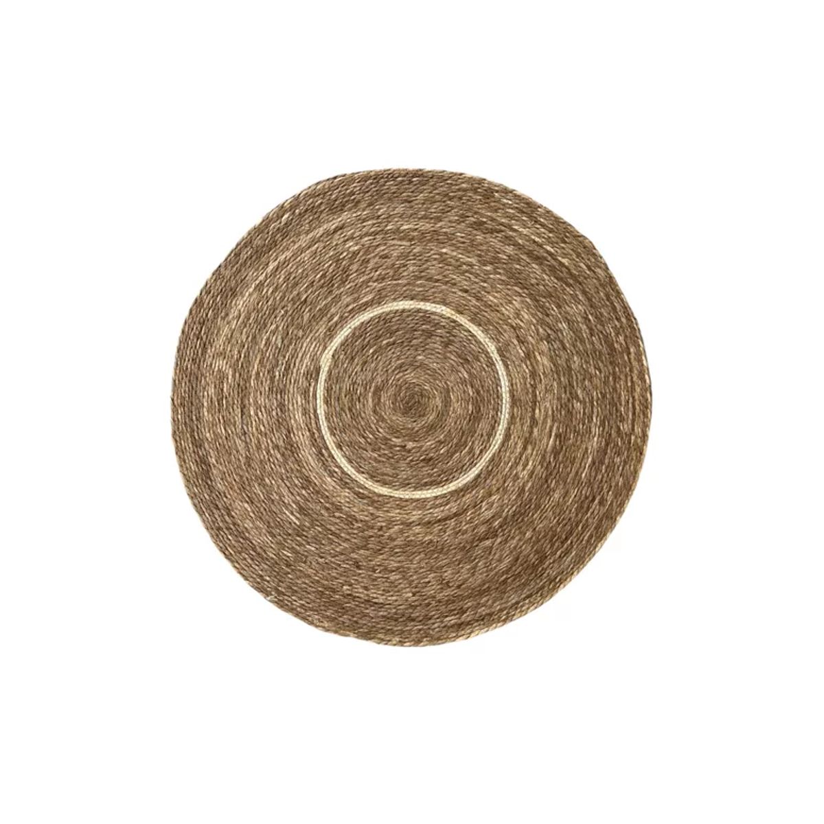 GENERICO - Alfombra Redonda Yute 100 cm para Decoración Living y Exteriores