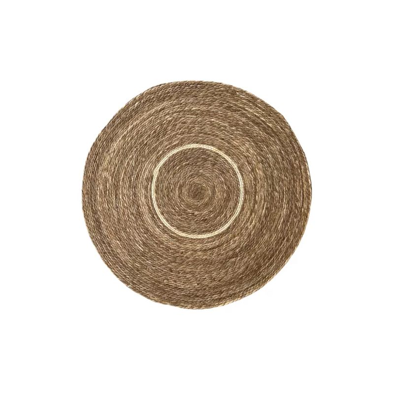 GENERICO - Alfombra Redonda Yute 100 cm para Decoración Living y Exteriores