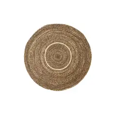 GENERICO - Alfombra Redonda Yute 100 cm para Decoración Living y Exteriores