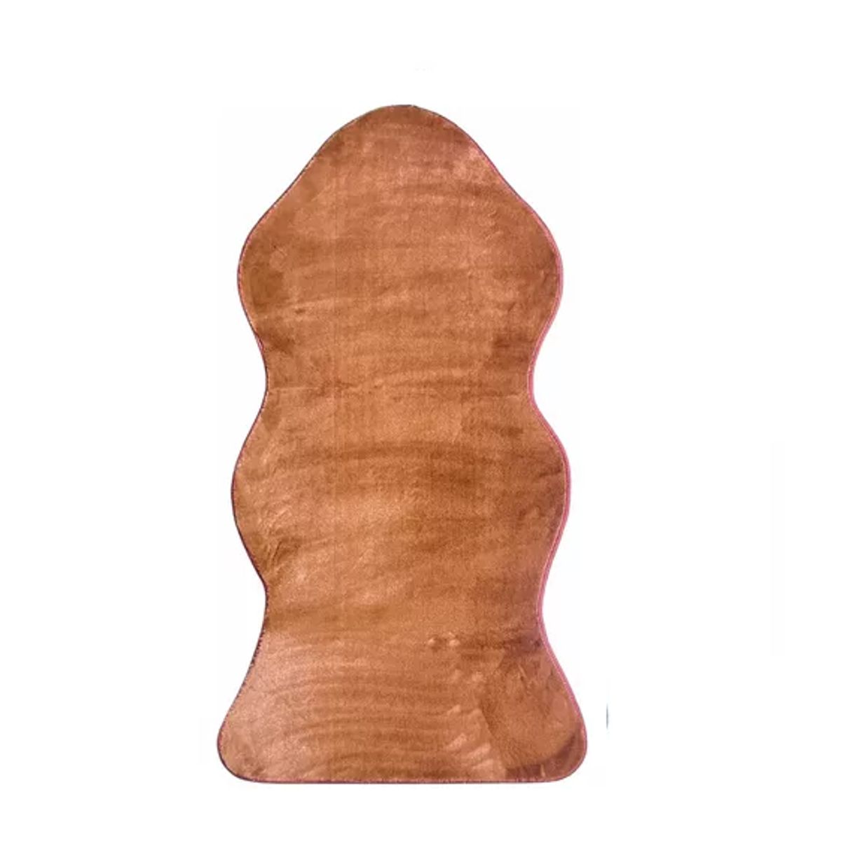 GENERICO - Bajada de Cama Alfombra Manta Peluda 120x60 cm Marrón