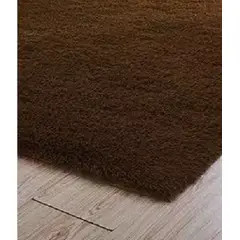 GENERICO - Alfombra Peluda Grande 2x24 m Café