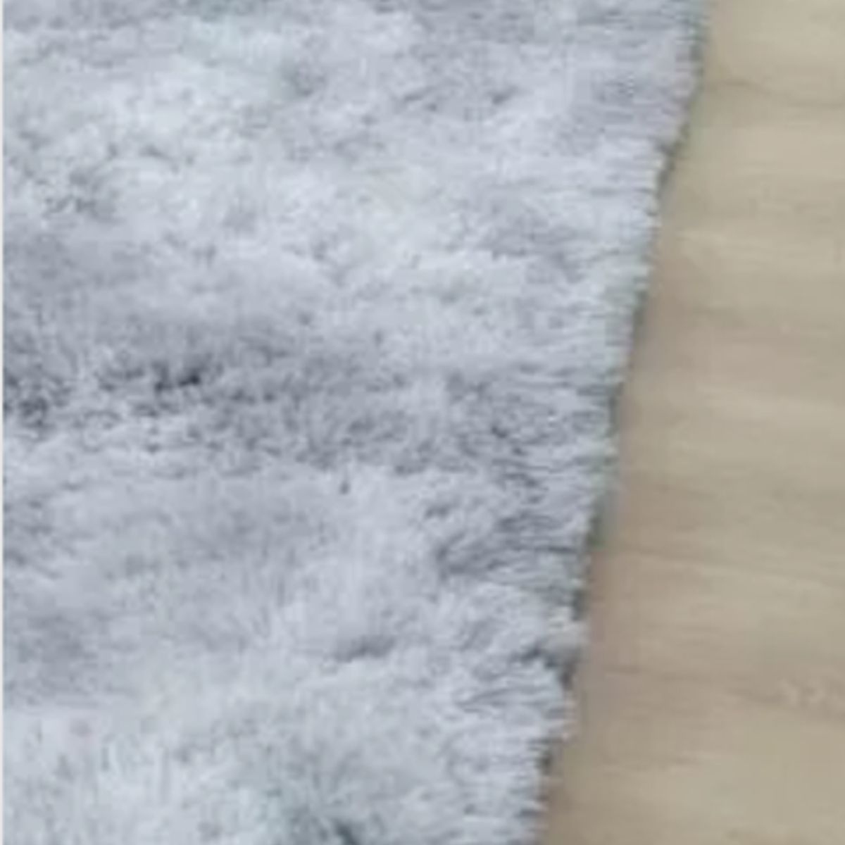 GENERICO - Alfombra Peluda Grande 2x24 m Gris Claro Jaspeado