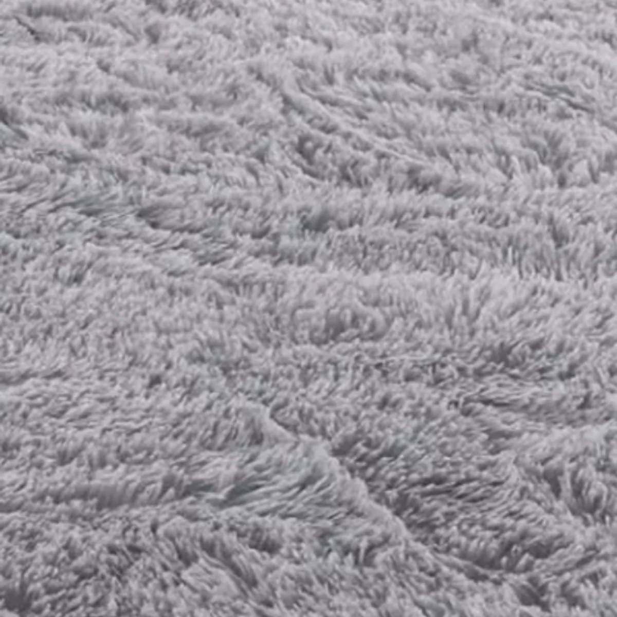 GENERICO - Alfombra Peluda Grande 2x24 m Gris