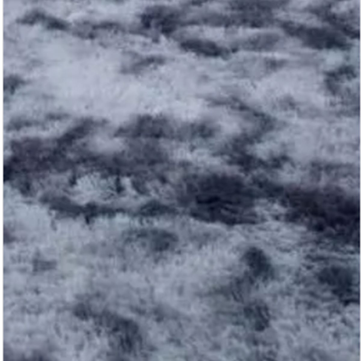 GENERICO - Alfombra Peluda Grande 2x24 m Gris Oscuro Jaspeado