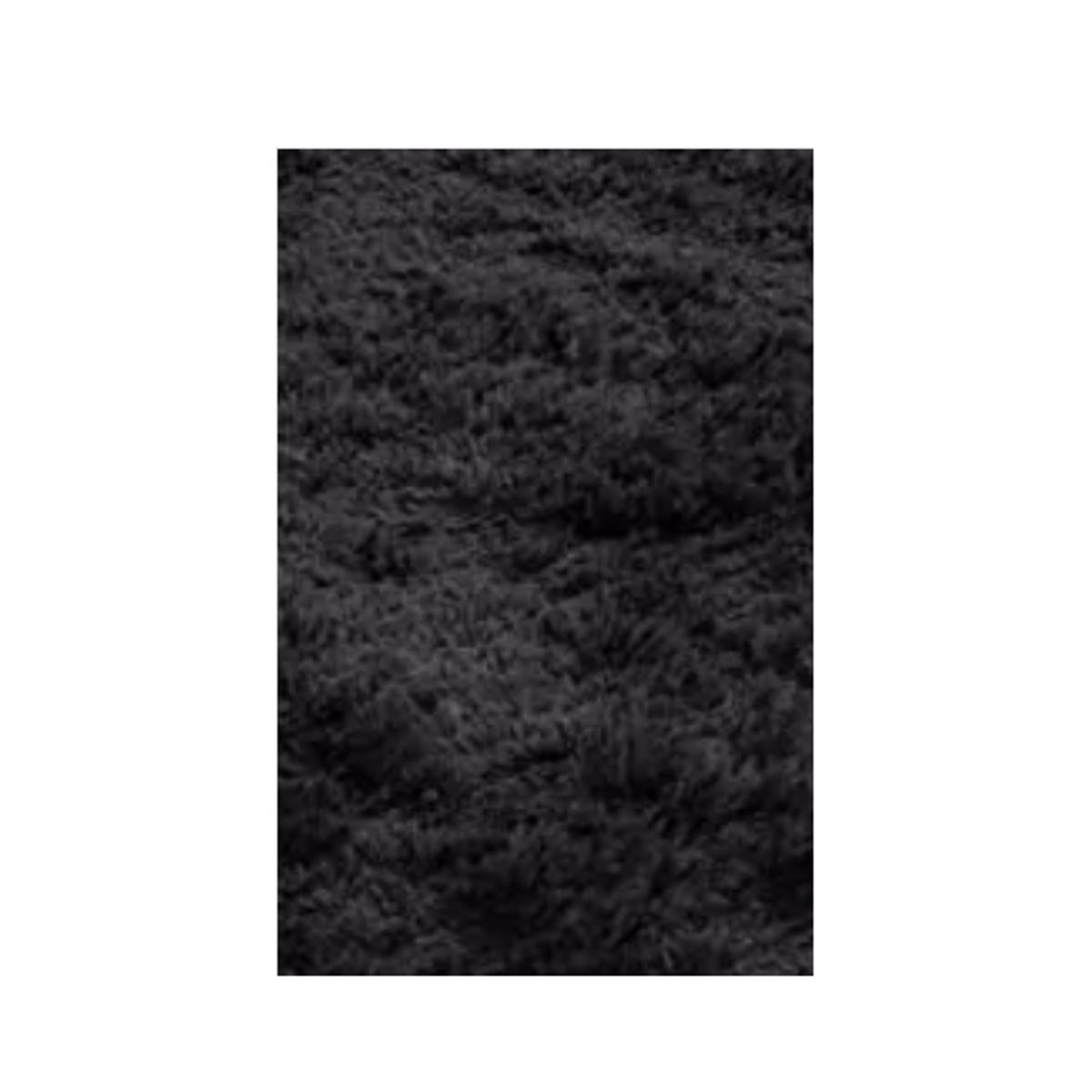 GENERICO - Alfombra Peluda Grande 2x24 m Negra