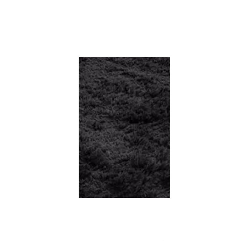 GENERICO - Alfombra Peluda Grande 2x24 m Negra.