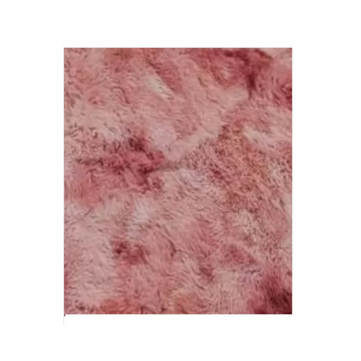 GENERICO - Alfombra Peluda Grande 2x24 m Rosado Jaspeado