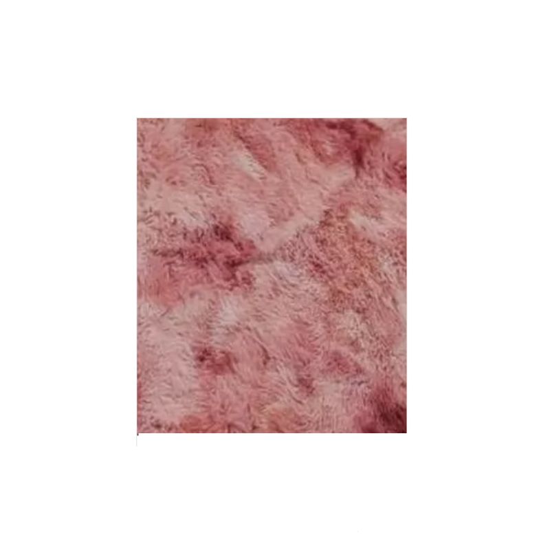 GENERICO - Alfombra Peluda Grande 2x24 m Rosado Jaspeado
