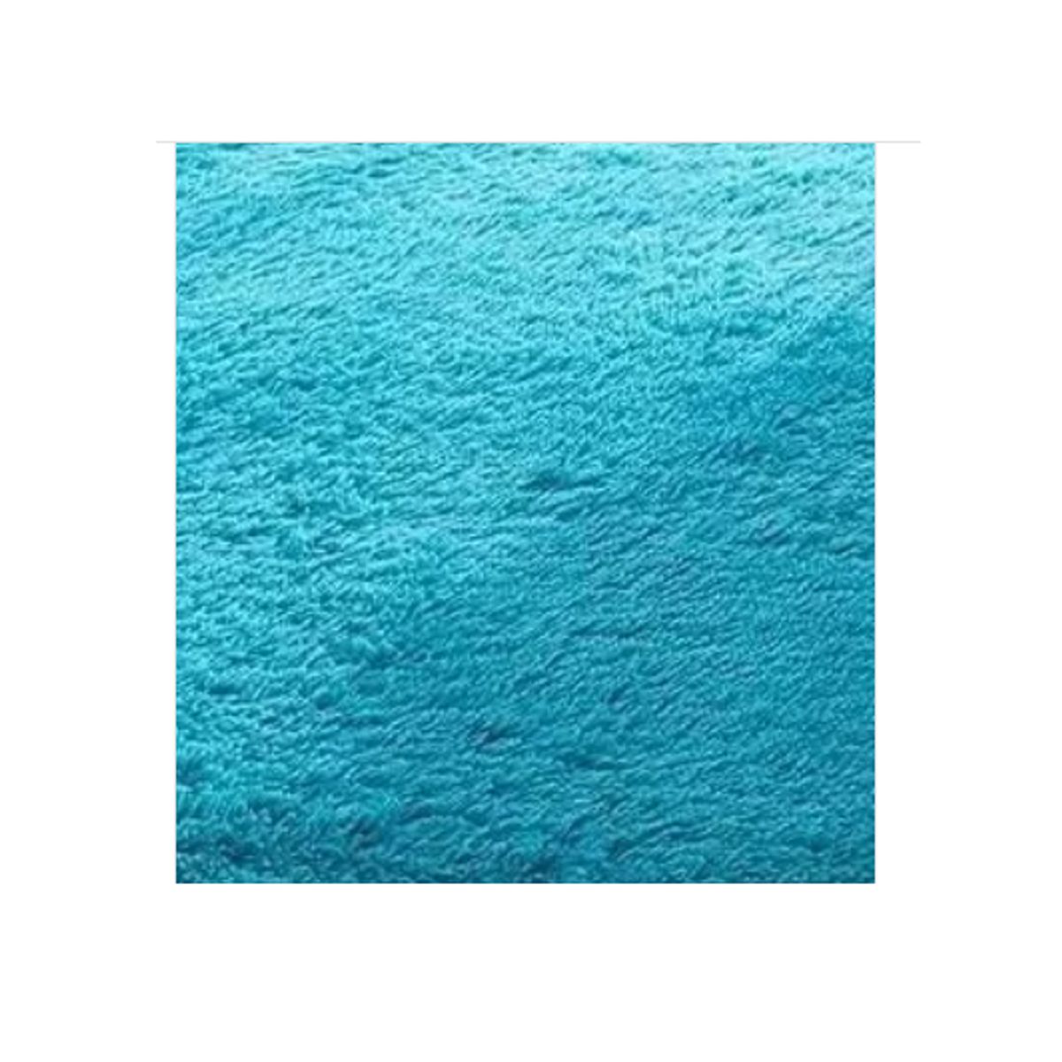 GENERICO - Alfombra Peluda Grande 2x24 m Turquesa