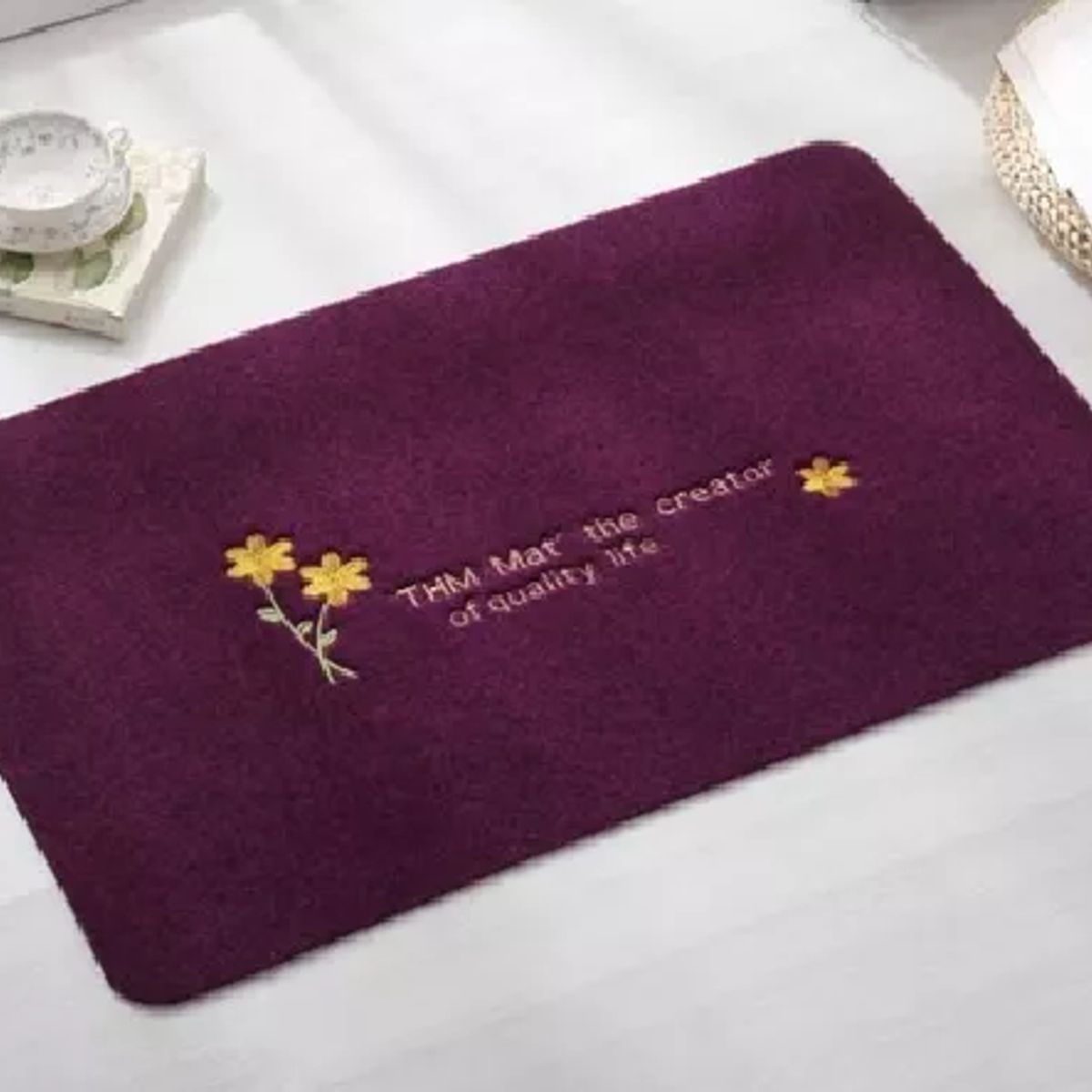 GENERICO - Alfombra Limpiapiés 40x60 cm Morado