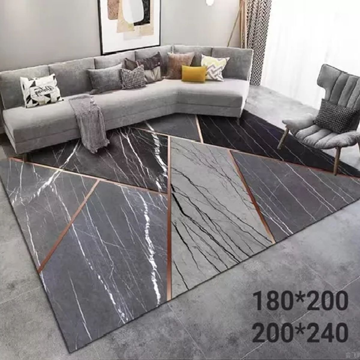 GENERICO - Alfombra Living con Diseños 180x200 cm Diseño 15