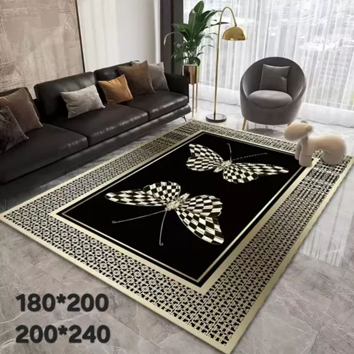 GENERICO - Alfombra Living con Diseños 180x200 cm Diseño 2