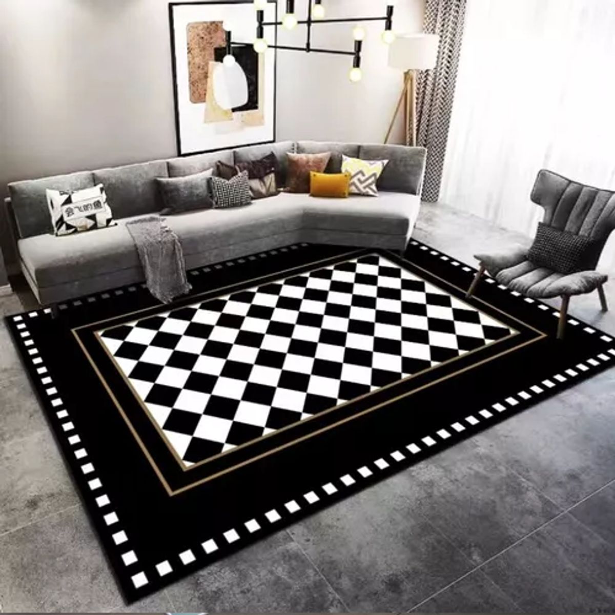 GENERICO - Alfombra Living con Diseños 180x200 cm Diseño 21