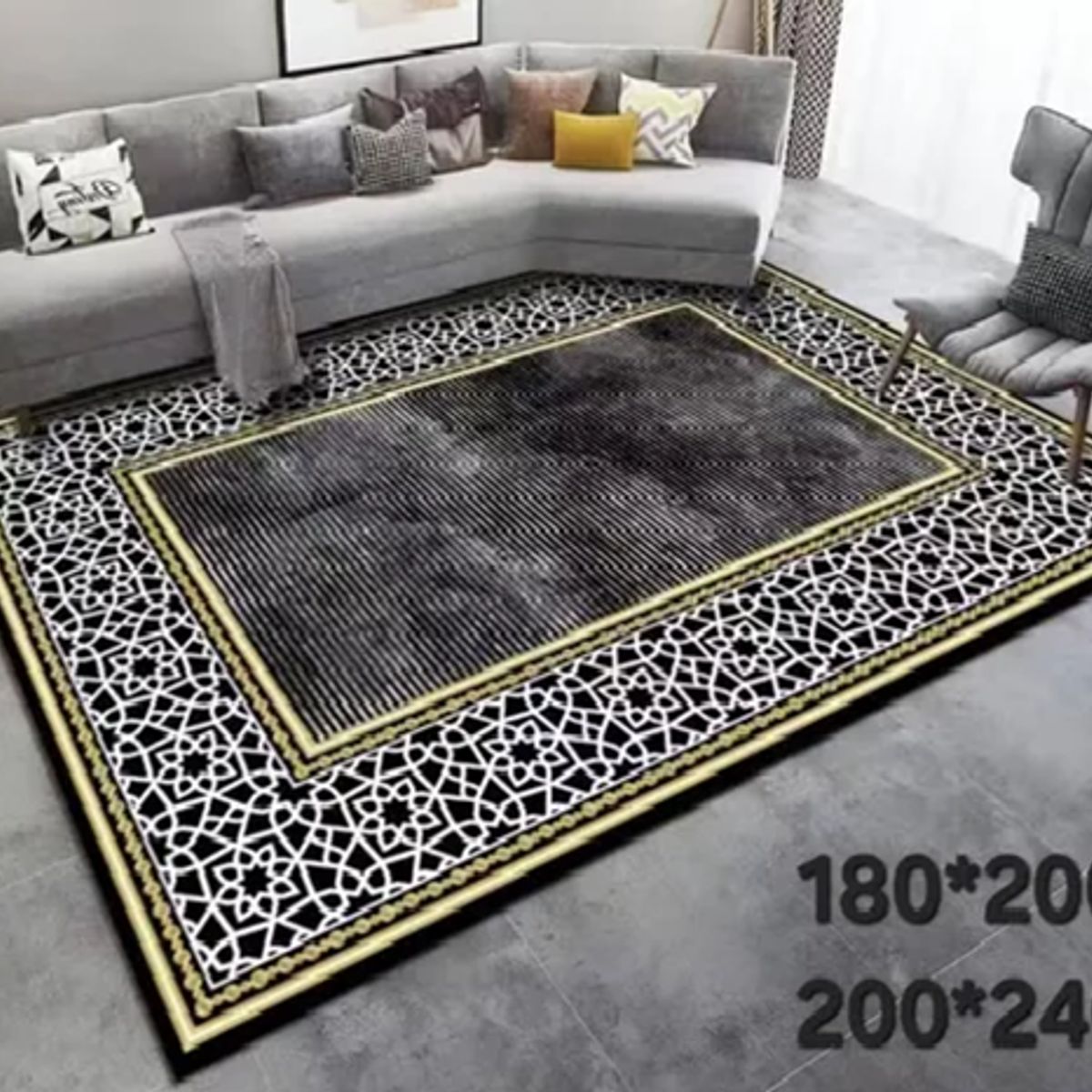 GENERICO - Alfombra Living con Diseños 180x200 cm Diseño 24