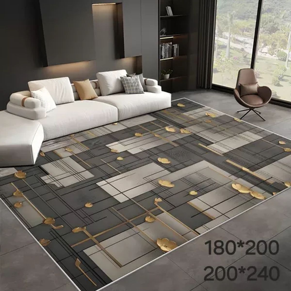 GENERICO - Alfombra Living con Diseños 180x200 cm Diseño 28
