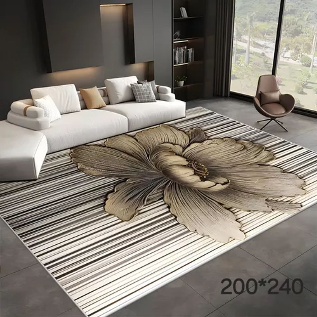 GENERICO - Alfombra Living con Diseños 180x200 cm Diseño 30