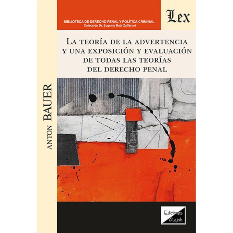 TOP10BOOKS - LIBRO TEORÍA DE LA ADVERTENCIA Y UNA EXPOSICIÓN Y EVALUACION / ANTON BAUER / OL