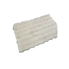 GENERICO - Alfombra Sofá Antideslizante para Baño Gato o Dormitorio 40x60 cm Blanca