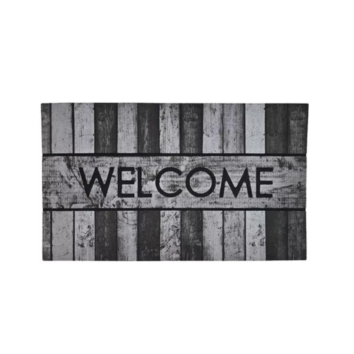 GENERICO - Alfombra Limpiapiés Felpudo de Entrada Welcome Gris