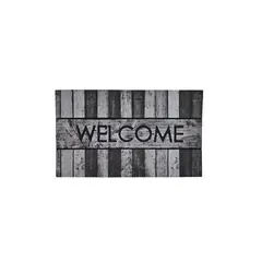 GENERICO - Alfombra Limpiapiés Felpudo de Entrada Welcome Gris