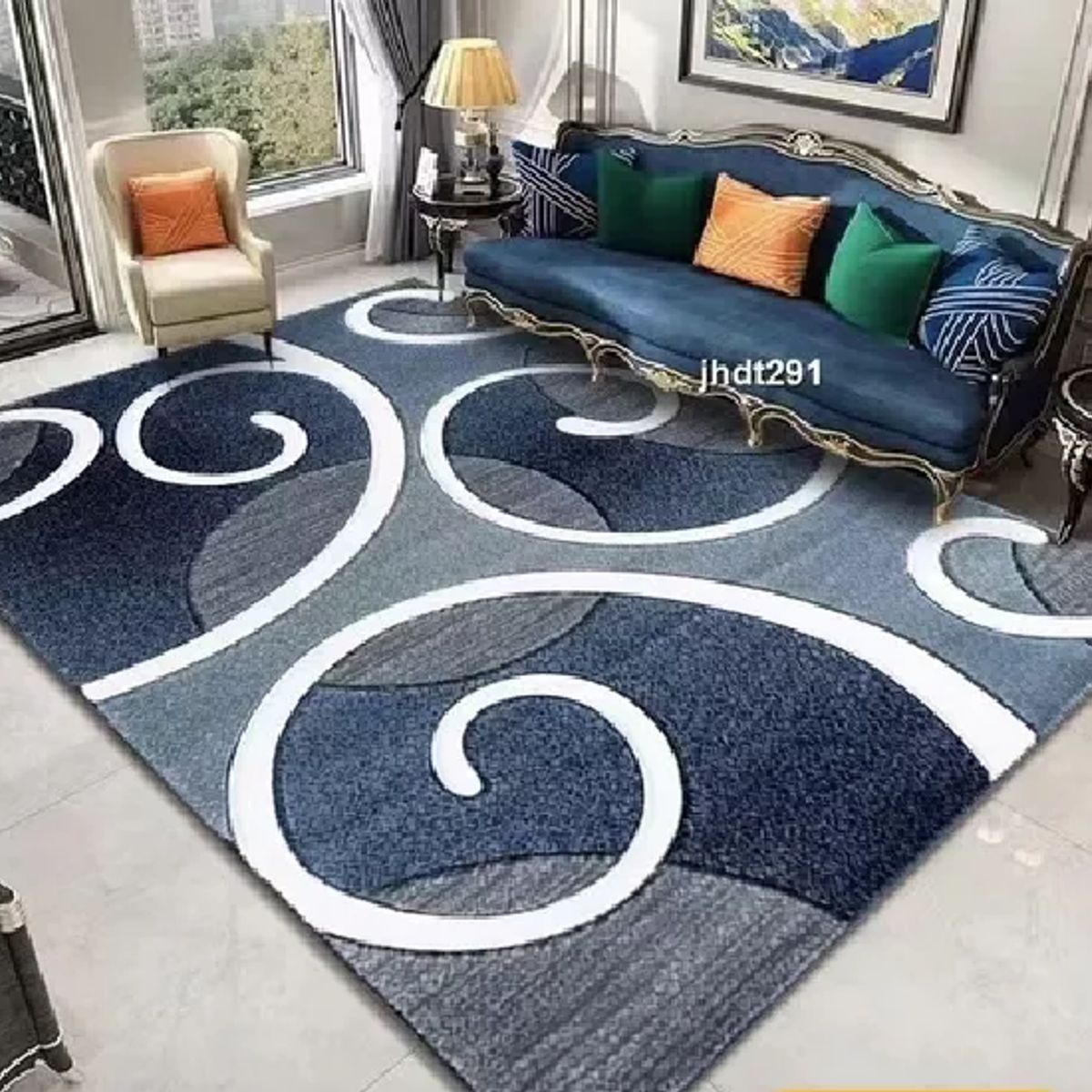 GENERICO - Alfombra Grande 150x200 cm para Dormitorio o Living Modelo 6