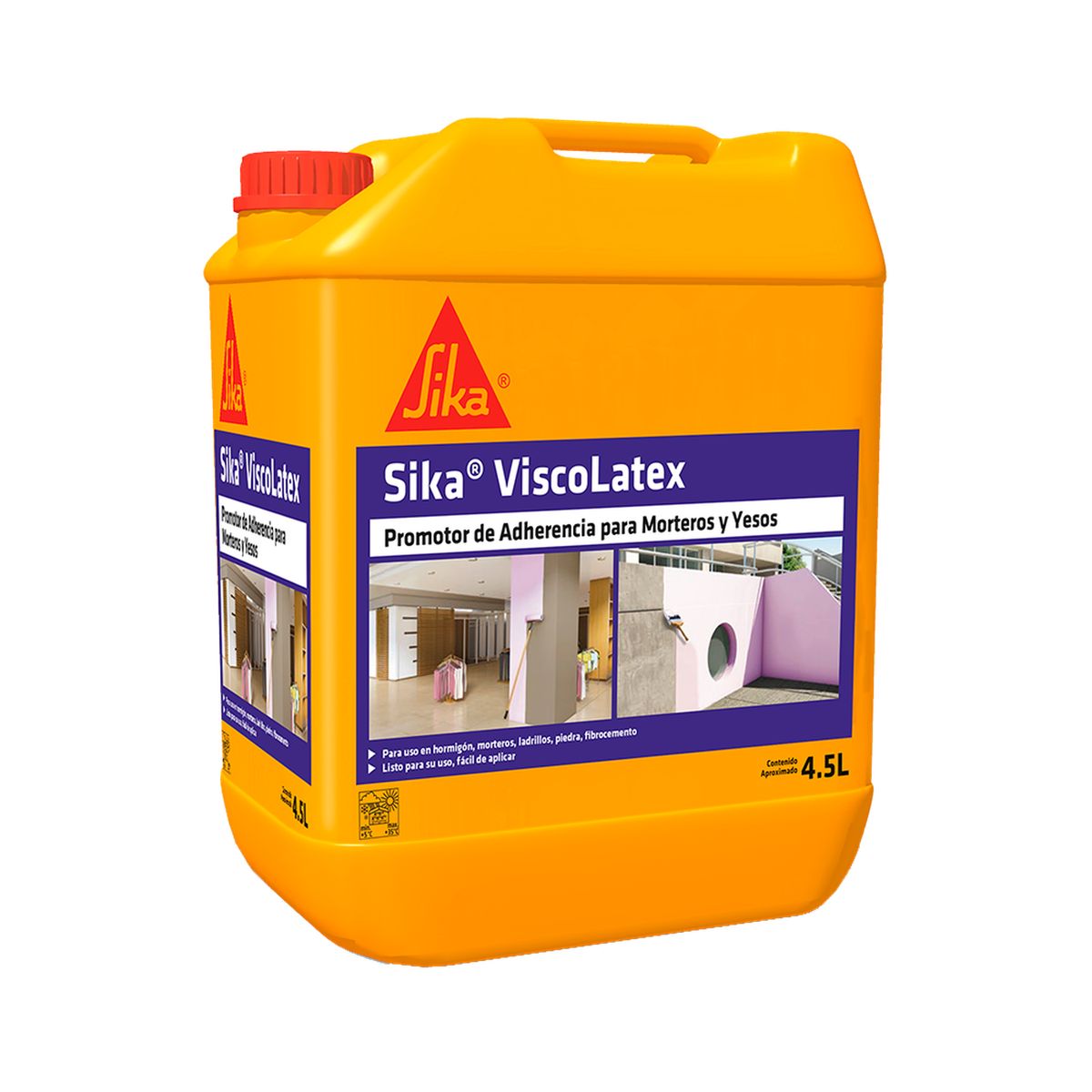 SIKA - SIKA VISCO LATEX - Imprimación de adherencia, Bid 4,5lts