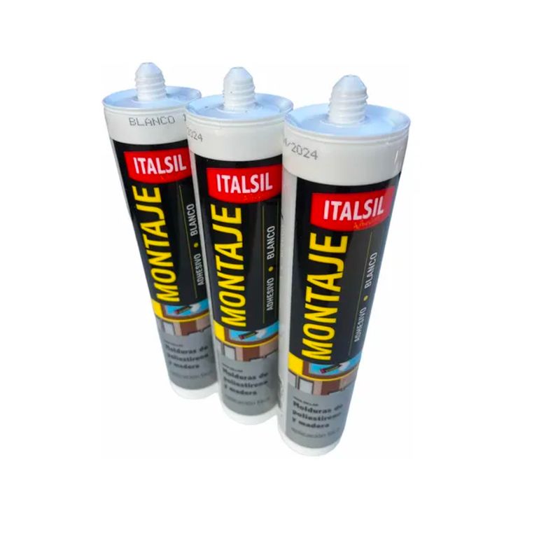GENERICO - Pack de 3 Adhesivos de Montaje 300g Italsil