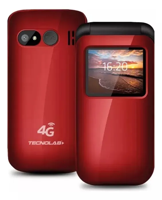 Celular Senior Shell Sos 4G ROJO