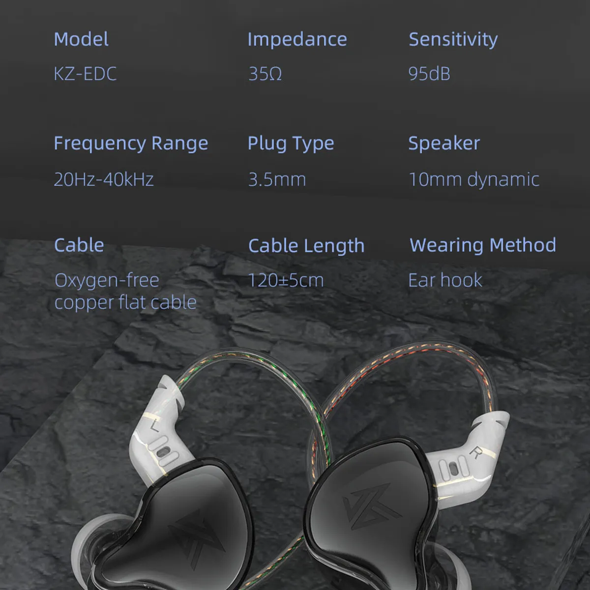 KZ - Audífono EDC KZ