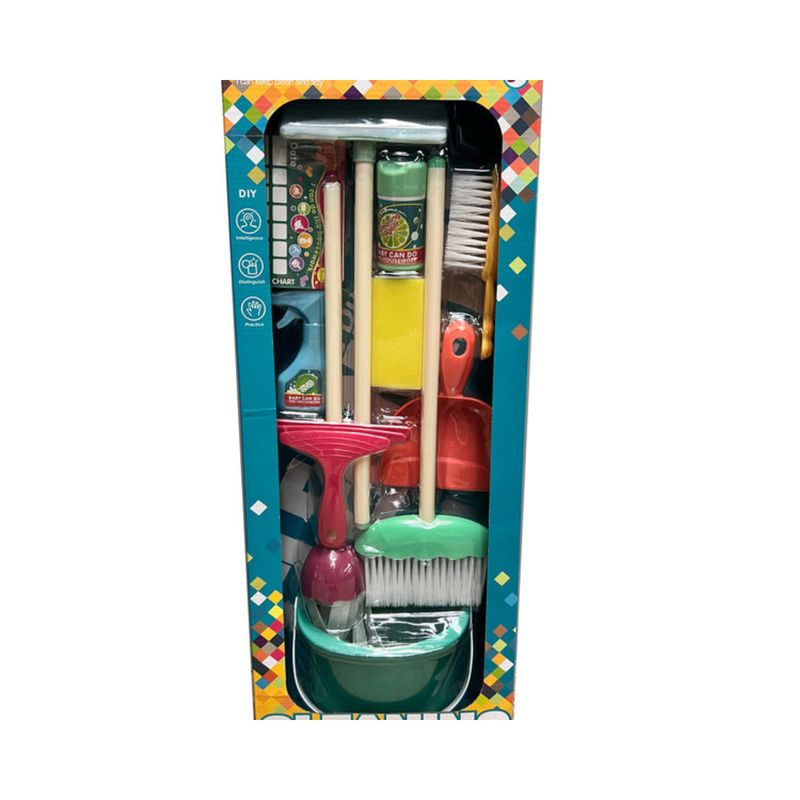 GENERICO - Juguete De Limpieza Para Niños Set De Aseo Didactico 10 Pcs