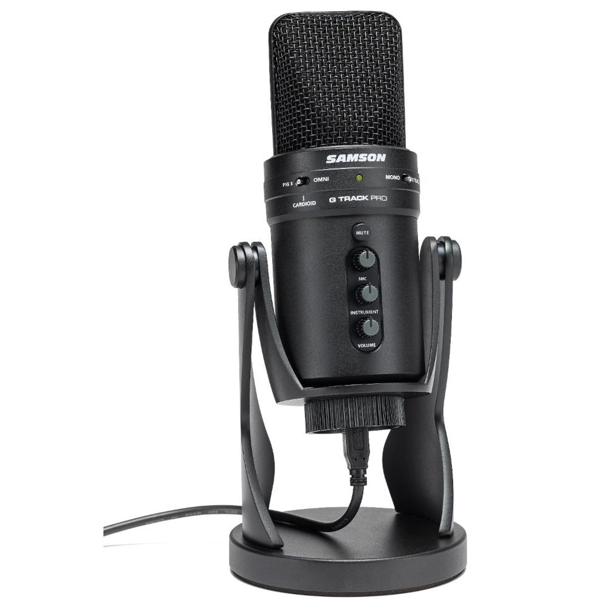 SAMSON - Microfono Condensador USB Samson G-TRACK PRO - Negro