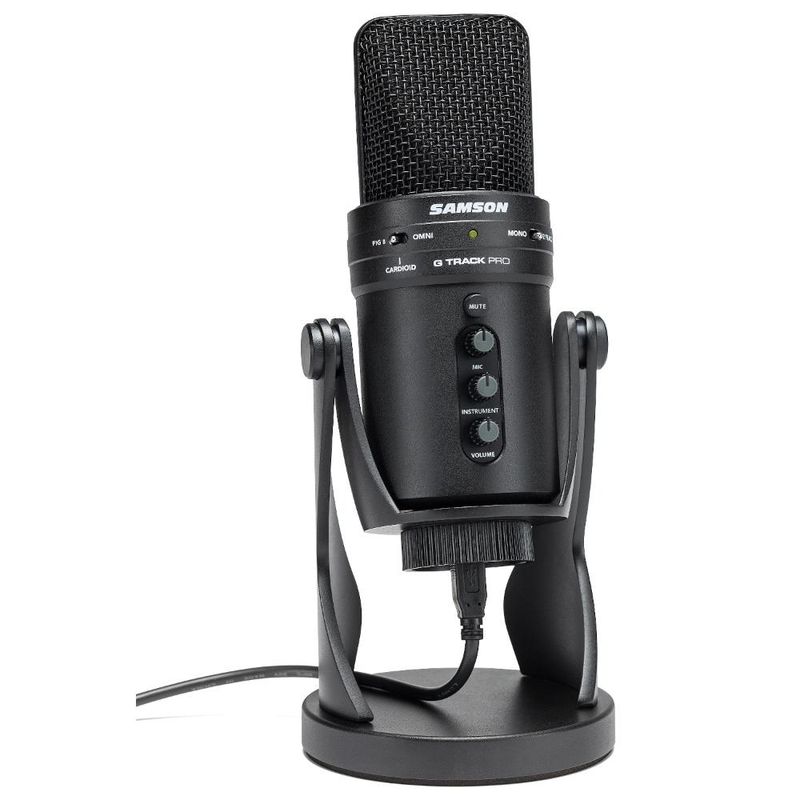 SAMSON - Microfono Condensador USB Samson G-TRACK PRO - Negro