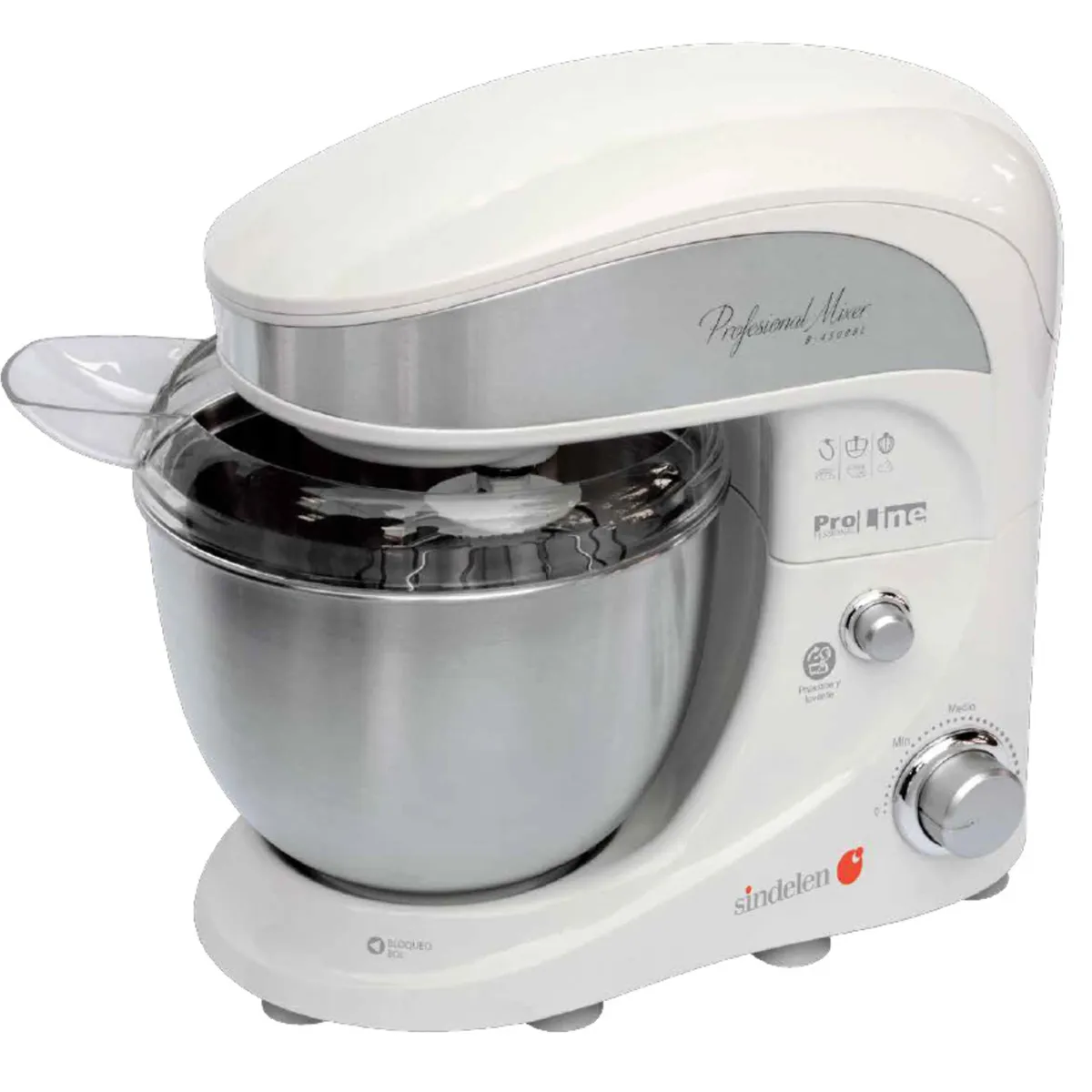 SINDELEN - Batidora de Pedestal Professional Mixer 4 Litros BP-4500BL
