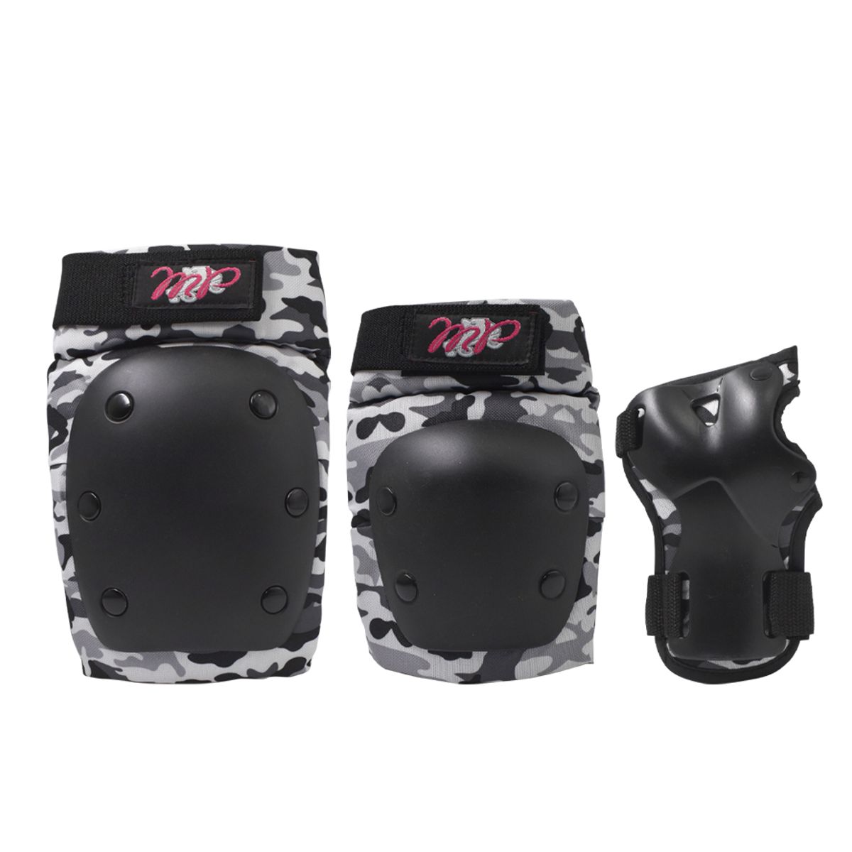 GENERICO - Set de protecciones MissPatines Camo Black
