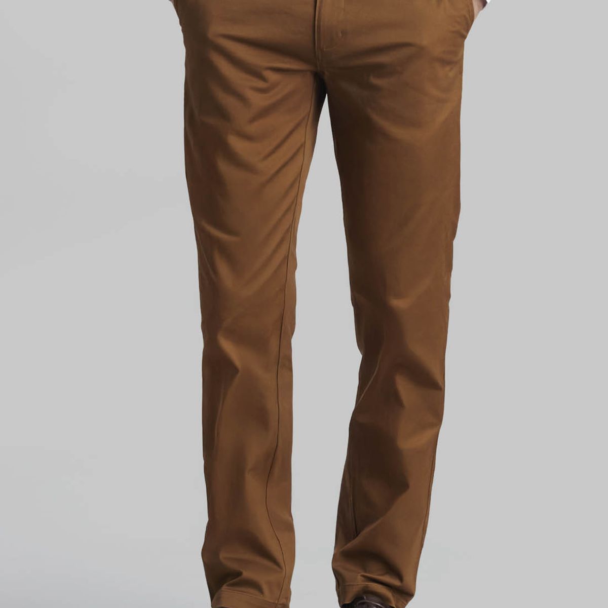 FEROUCH - Pantalón Twill Slim /33 Café Ferouch