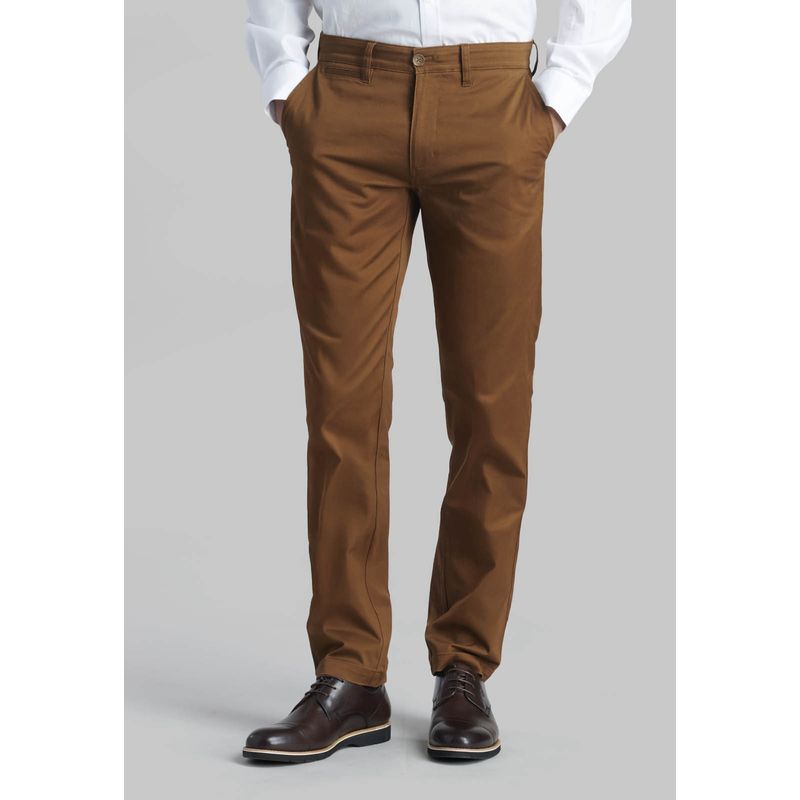 FEROUCH - Pantalón Twill Slim /33 Fr Café Ferouch