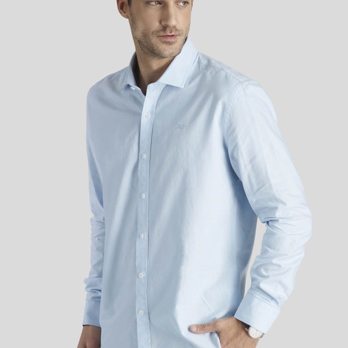 NEW MAN - Camisa Isoter Heritage Celeste New Man