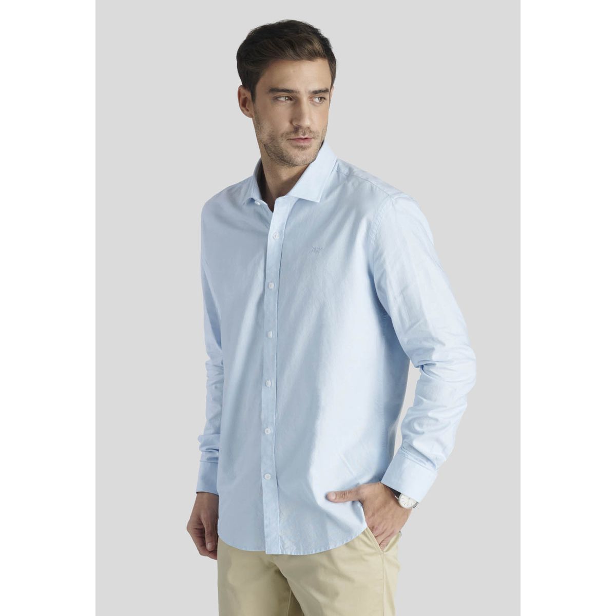 NEW MAN - Camisa Isoter Heritage Celeste New Man