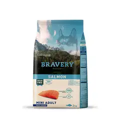 BRAVERY - Salmon perro Mini Adulto – 2Kg