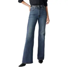 LEVIS - Jeans Mujer Ribcage Bells Azul