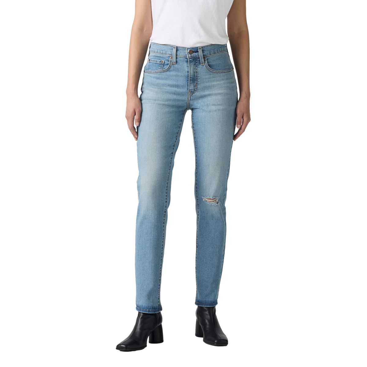 LEVIS - Jeans Mujer 724 High Rise Straight Celeste Levis